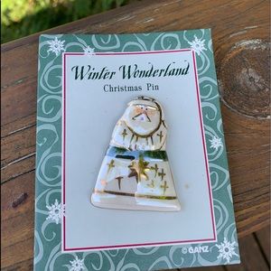 Christmas Santa Brooch